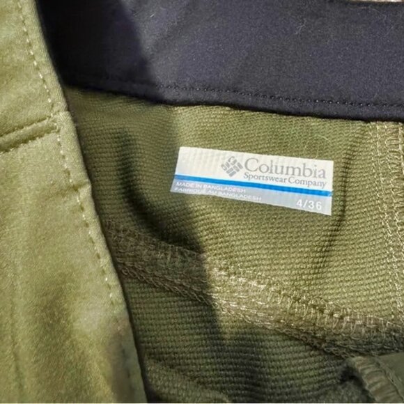 Women’s Columbia Olive Green Outdoor Pant, Sz 4, EUC - Picture 4 of 5